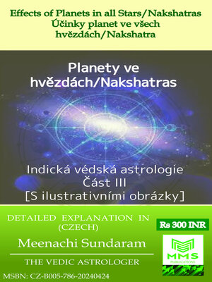 cover image of Účinky planet ve všech hvězdách/Nakshatra (Czech)